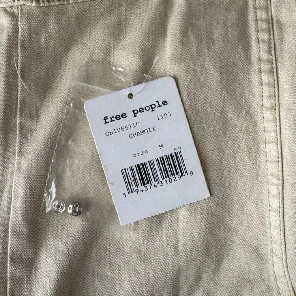 Free People We The Free Palm Desert Ivory Cargo Camisole Top Size Size Medium - Picture 6 of 8